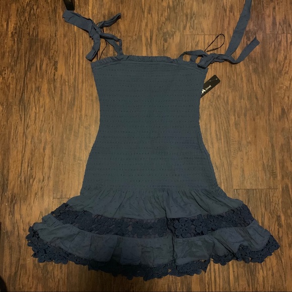 Ina Dresses & Skirts - INA blue smoked dress